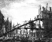 Birch, William Russell Preparation for War to Defend Commerce  q oil painting
